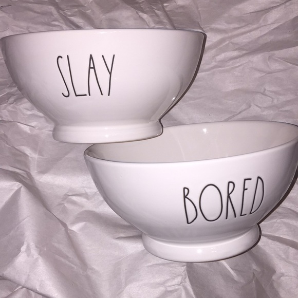 Rae Dunn Accessories - Slay and bored bowl set